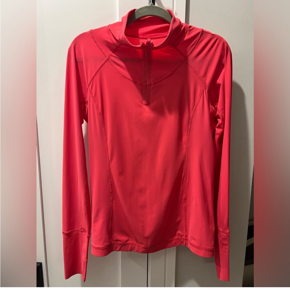Lululemon Fast and Free Pullover Half Zip Pale Raspberry